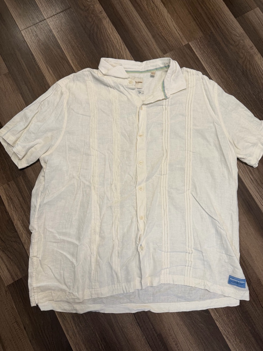 Scotch & Soda Men’s XXL Cotton Short Sleeve Button Up Shirt